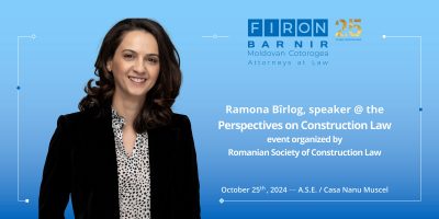 Ramona Bîrlog, speaker at the Perspectives on Construction Law event organized by Romanian Society of Construction Law